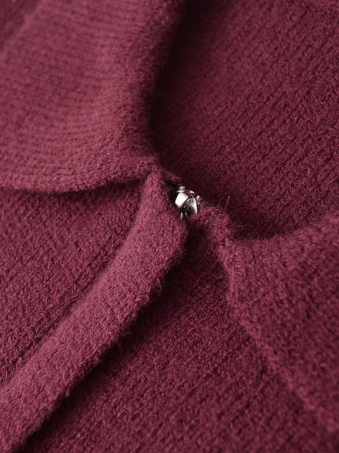 Frauen Herbst Winter Neue Mode Vielseitig Kragen Einfarbig Strick Mantel_voghion.com