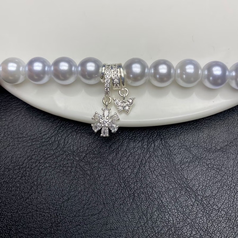 小さな花蝶ドロップ手作り diy14k クリスタルブレスレットブレスレットオリジナルジュエリーアクセサリーダイヤモンド高色保持|undefined