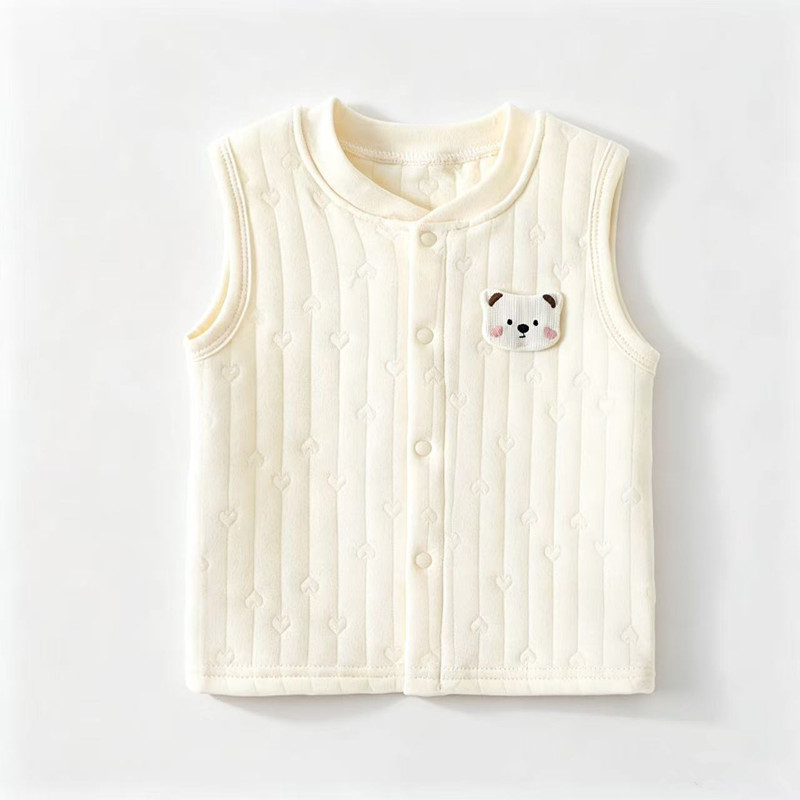Baby vest, thin outerwear for spring and autumn, suitable for newborn boys and girls, cotton vest, cardigan, shoulder bag, waistcoat