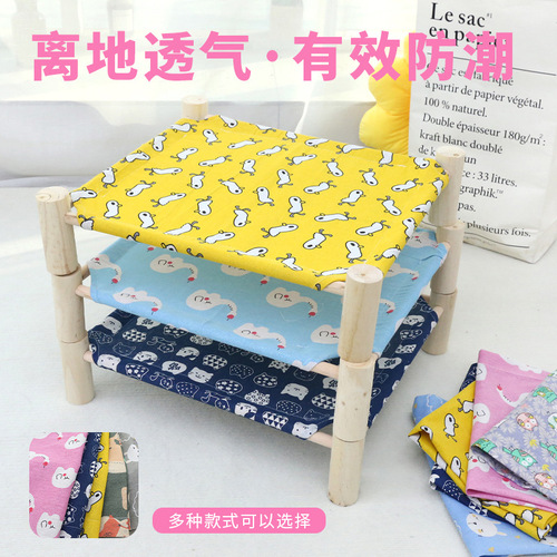 Pet bed foreign trade cat solid wood suspended bed puppy breathable bed kitten scratch-resistant detachable nest dog and cat daily use wholesale