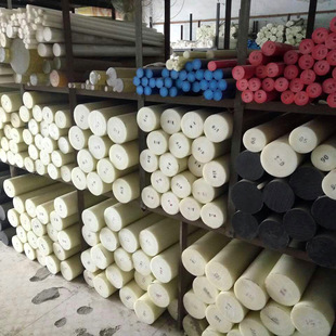 Spot Wholesale of Various Lengths of Large Diameter Pe Plastic Round Rods Hdpe High Density Plastic Rods Engineering Rods