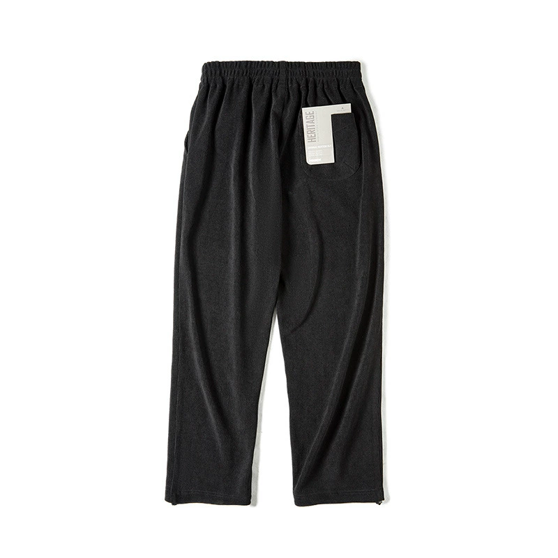 Maden Workwear шенилл без утюга драпирующиеся умные брюки с завязкой у щиколотки, прямые брюки под вельвет, длинные, мужские