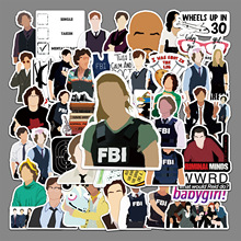 50张犯罪心理影视美剧时尚装饰贴纸行李箱滑板车冰箱汽车涂鸦贴纸