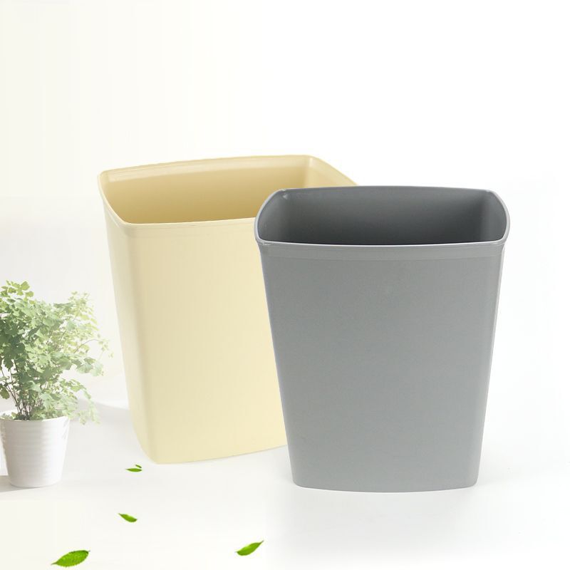 Flame Retardant Trash Cans Are Available in Stock, Gray Rectangular Square Mouth Urban Environmentally Friendly Classified Trash Cans, Indoor Paper Baskets