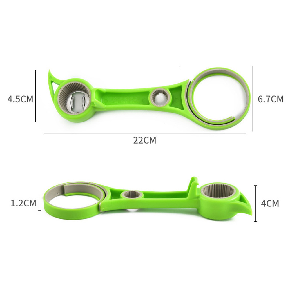 (2개) 아마존 5-IN -1 맥주 병 오프너 창조적 인 8 단어 캔 6-IN -1 은 세트 4-IN-ONE 뚜껑 오프너를 열 수 있습니다.