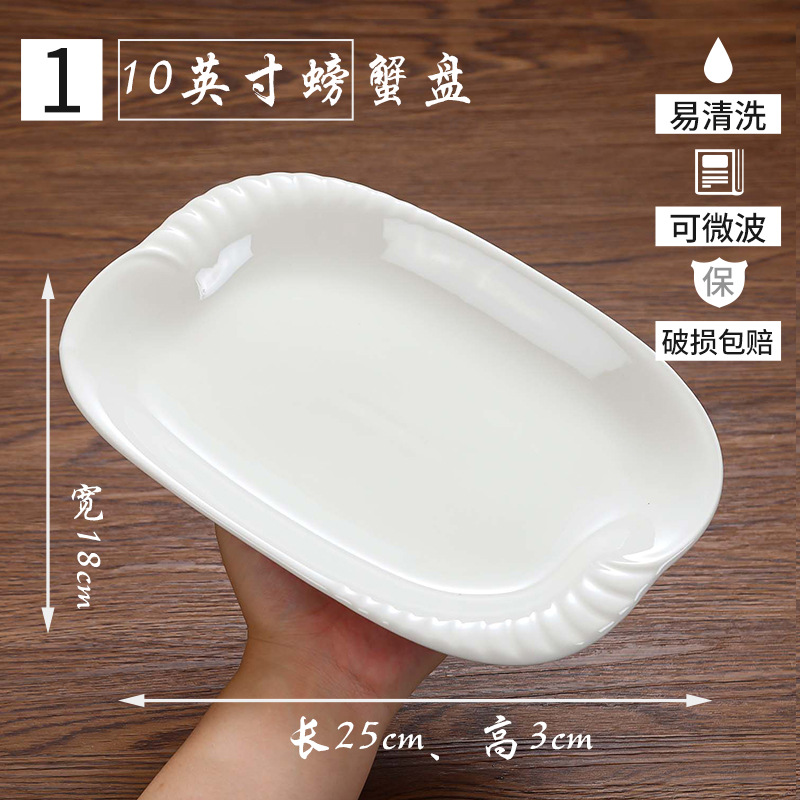 10 인치 게 접시