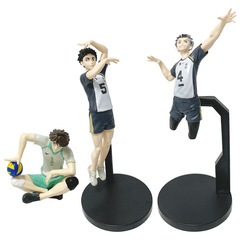 バレーボール少年の手のひらと川徹、木兎光太郎、赤井京志のフィギュアモデル、おしゃれなおもちゃの置物