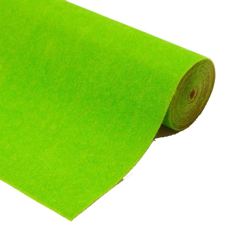 Nylon césped modelo flocado césped papel edificio arena bandeja césped papel miniatura escena paisaje DIY materiales hechos a mano