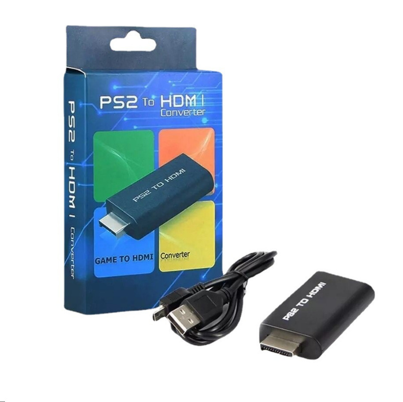 Ps2 to HDMI Converter, Ps2 to Hdtv Game to HDMI Video to High-Definition Interface Adapter
