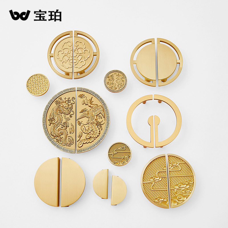 New Chinese brass cabinet doorshrodiam