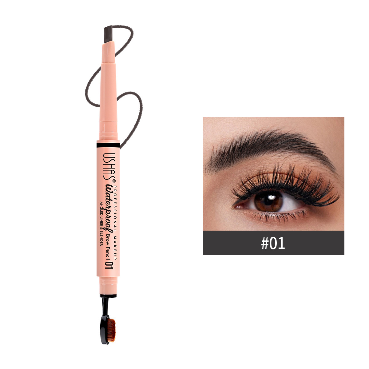 USHAS Amazon Cross-border spot crema de tinte de cejas juego de cepillos de cejas, cejas impermeables de larga duración, manchas TP353