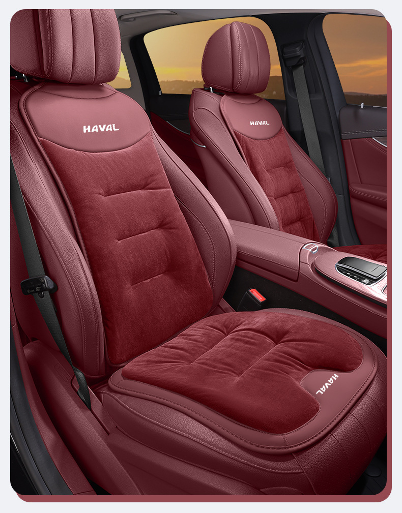 Suitable for Haval Car Seat Cushion H6/H9/H5 Big Dog Beast Raptor Xiaolong Winter Flannel Seat Cushion Seat Cover