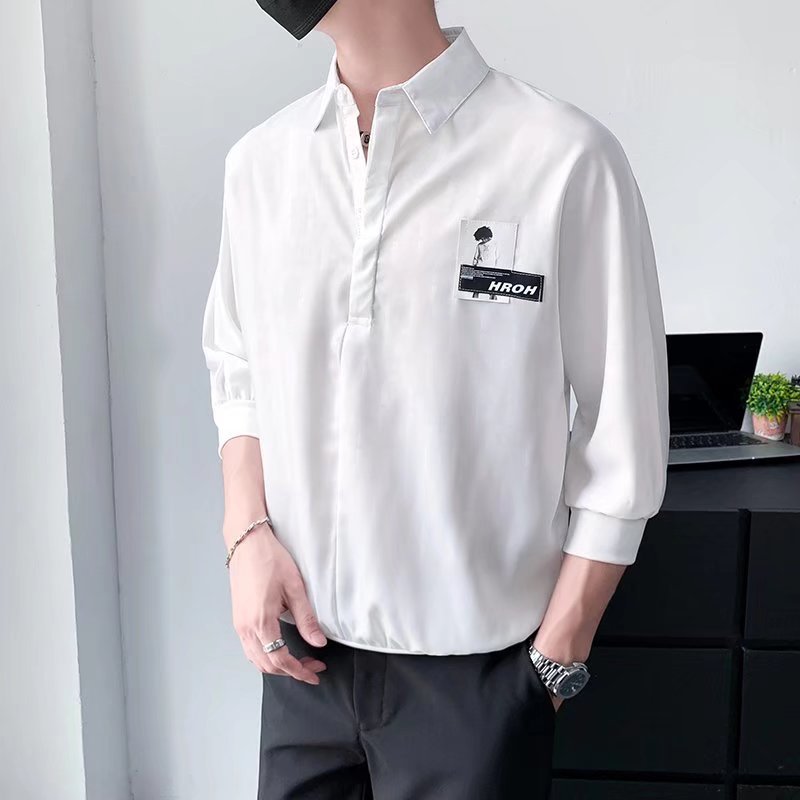 Polo de verano Camiseta de manga corta para niños, tops de solapa de media manga de todo fósforo para estudiantes de moda, camiseta juvenil de marca de moda