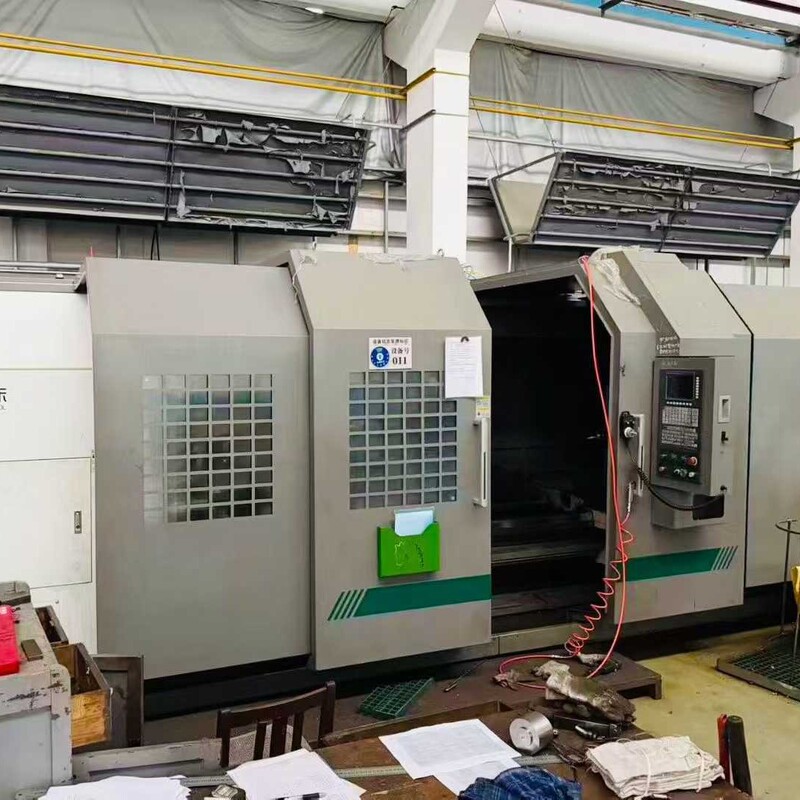 Transfer of Used Huajun 61100X 3m Cnc Horizontal Lathe with a Turning Diameter of 1m in Stock Transfer of Used Huajun 61100X 3m Cnc Horizontal Lathe with a Turning Diameter of 1m in Stock