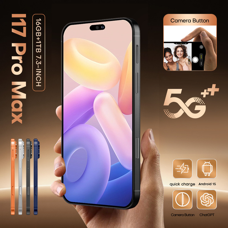 Cross-Border Mobile Phone I17Pro Max Real 4g Network 16+1Tb Smartphone Brand New Unopened Factory Low Price Cross-Border Mobile Phone I17Pro Max Real 4g Network 16+1Tb Smartphone Brand New Unopened Factory Low Price