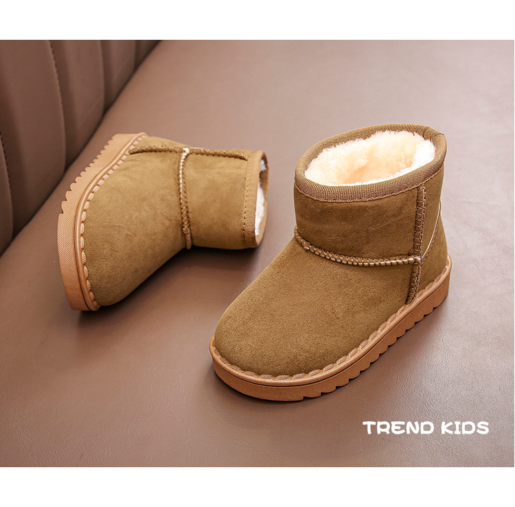 Doposci per bambini per ragazzi e ragazze nell'inverno 2023 nuovo set di stivaletti corti, scarpe in cotone scamosciato, isolamento in peluche_voghion.com