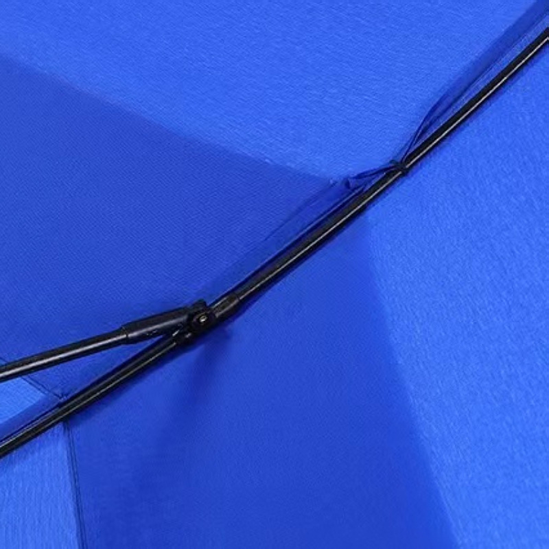 Llama azul paraguas plegable para hombres y mujeres pegamento negro protección solar lluvia de doble capa Actualización de segunda generación bandera XF paraguas grande de doble capa