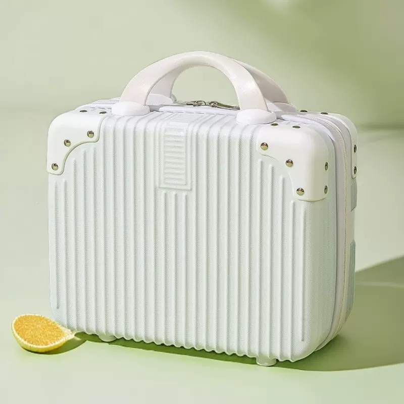 复古14寸化妆箱迷你手提箱子小行李箱伴手礼密码旅行箱收纳化妆包