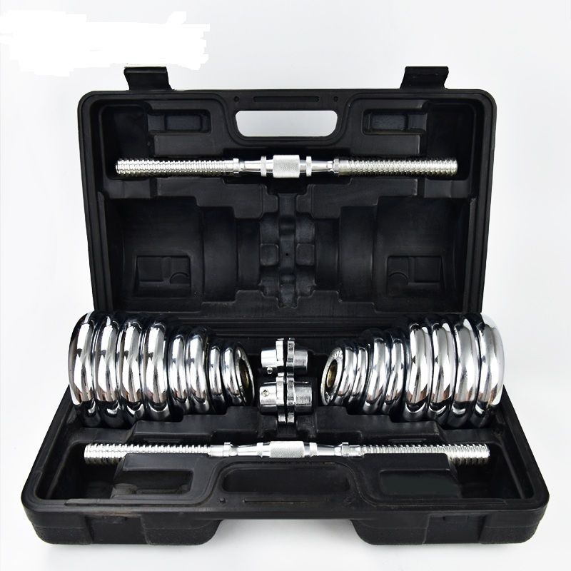 Pure Iron Electroplated Dumbbell Set for Men and Women, 15kg Home Use, Cross-Border E-Commerce