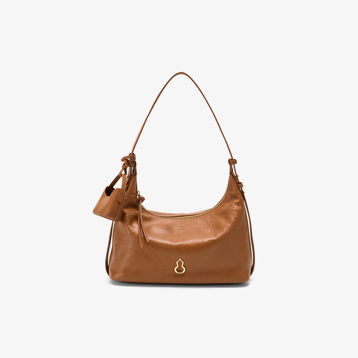 BAMPO Jinyuan HOBO Bag - Top Grain Cowhide Underarm Bag, New Texture Shoulder & Crossbody Bag - Thumbnail 8