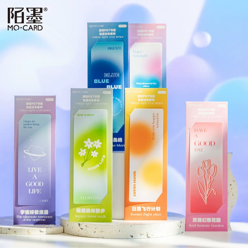 Диффузная серия Lighthear Mo PET полупрозрачная Закладка в ветровой ручной счет DIY материал украшения 5 в 6