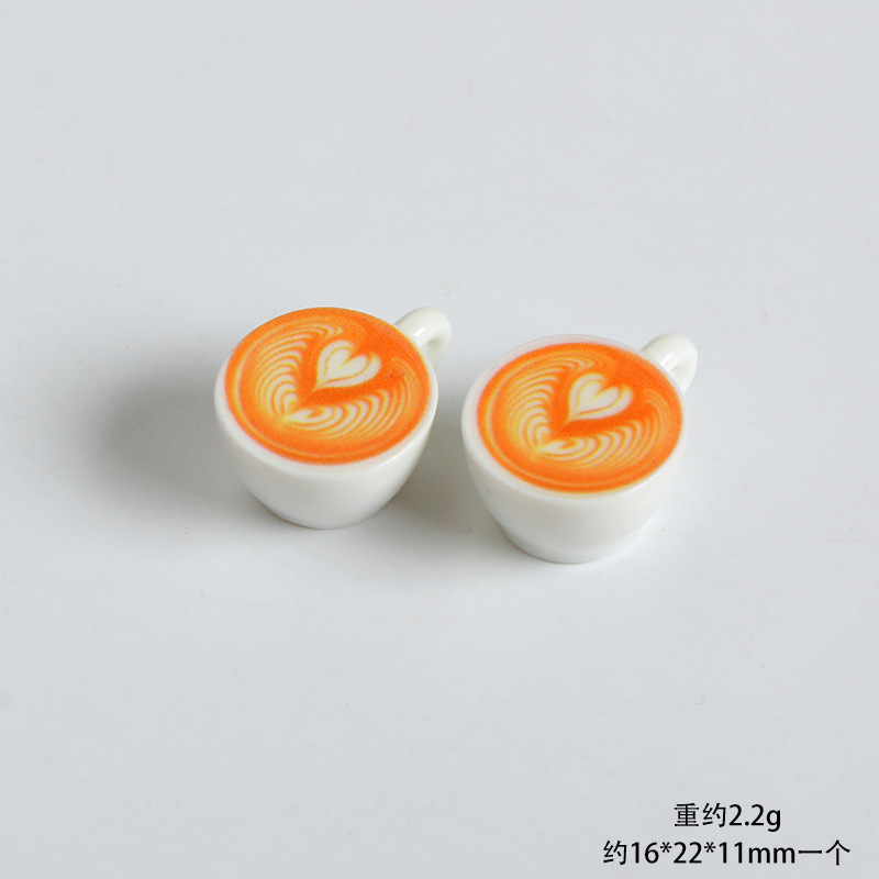 ミニミニチュア食品おもちゃシミュレーション三次元コーヒーカップ樹脂装飾品 diy クリーム接着剤ドールハウス装飾モデル|undefined