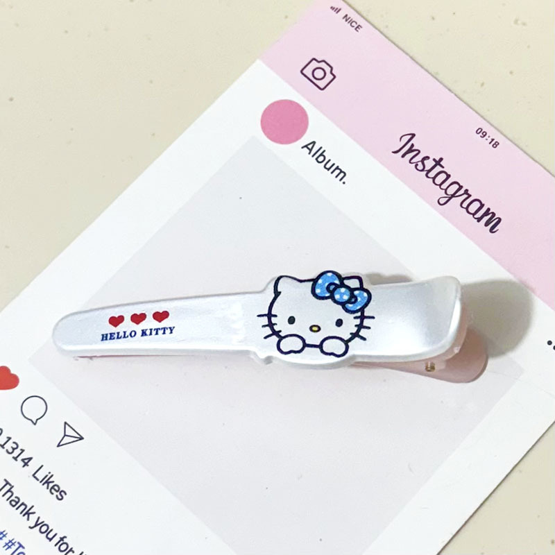 甘くてクールなピンクのプリント猫ストリップヘアピン和風甘い女の子サイドクリップヘアピンヘアアクセサリー卸売クリップ