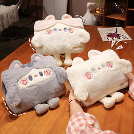 冬季暖手宝抱枕可爱插手午睡枕学生玩偶暖手网红抱抱兔卡通暖手枕