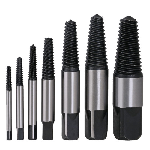 8-piece set of broken wire extractor for faucet triangle valve broken wire and anti-thread carbon steel screw removal, self-produced and sold