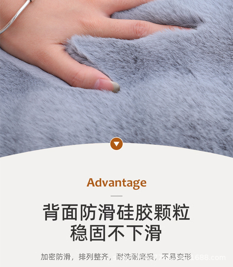 Bubble Velvet Car Seat Cushion Winter Rabbit Fur Plush Car Cushion Velvet Seat Pad Wholesale Thickened Chair Pad Non-Slip Warm Thickened