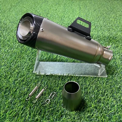 800 250SR 450SR 250RR – Motorcycle exhaust pipe - three-layer-titanium-color-carbon-head-51mm