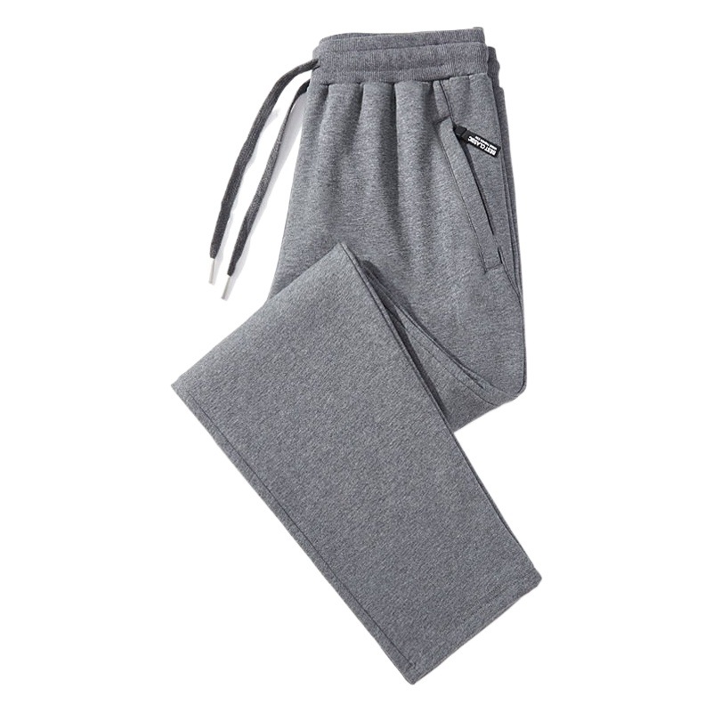 Venta al por mayor 2025 nuevas herramientas pantalones casuales rectos de color sólido para hombres, pantalones deportivos sueltos de cintura media, pantalones de guardia