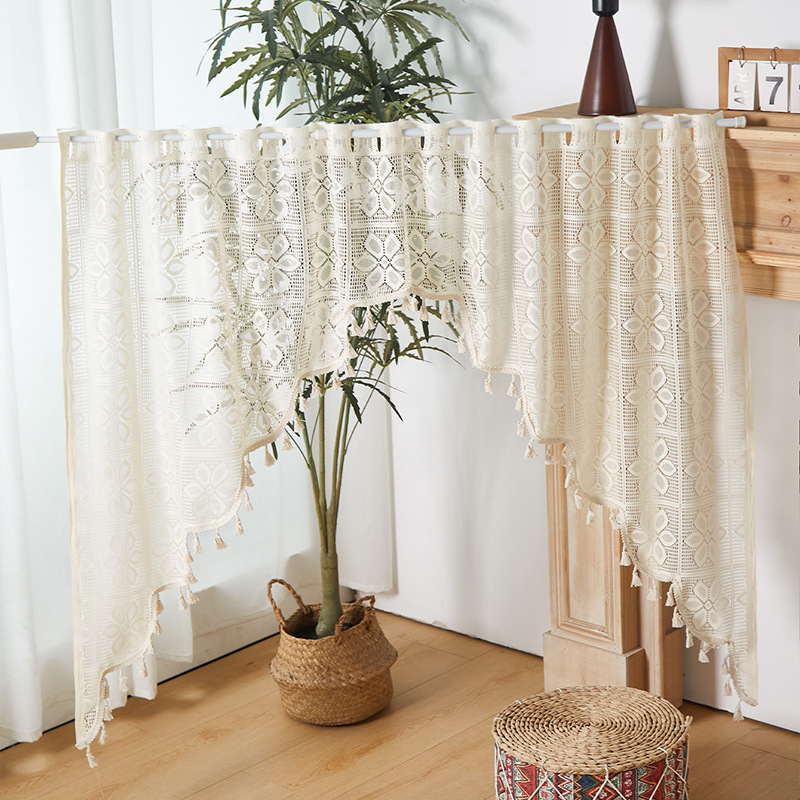 French Door Curtain Bedroom High-grade Partition Curtain Cabinet Door Coffee Curtain Dust-proof Yarn Rod Punch-free Wholesale French Door Curtain Bedroom High-grade Partition Curtain Cabinet Door Coffee Curtain Dust-proof Yarn Rod Punch-free Wholesale