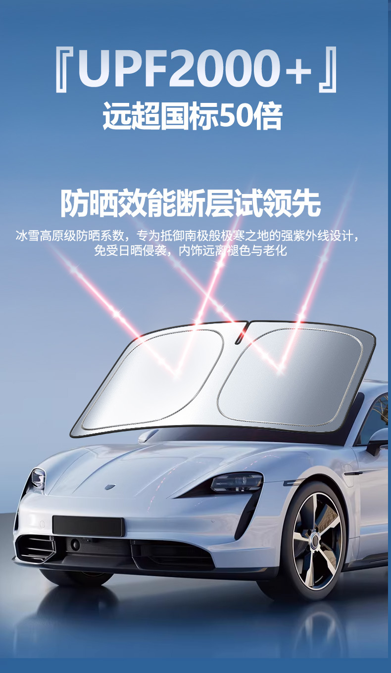 Car Sunshade Curtain, Car Sunshade Shield, Front Windshield Sun Protection, Heat Insulation Sunshade Panel, Sunshade Cover
