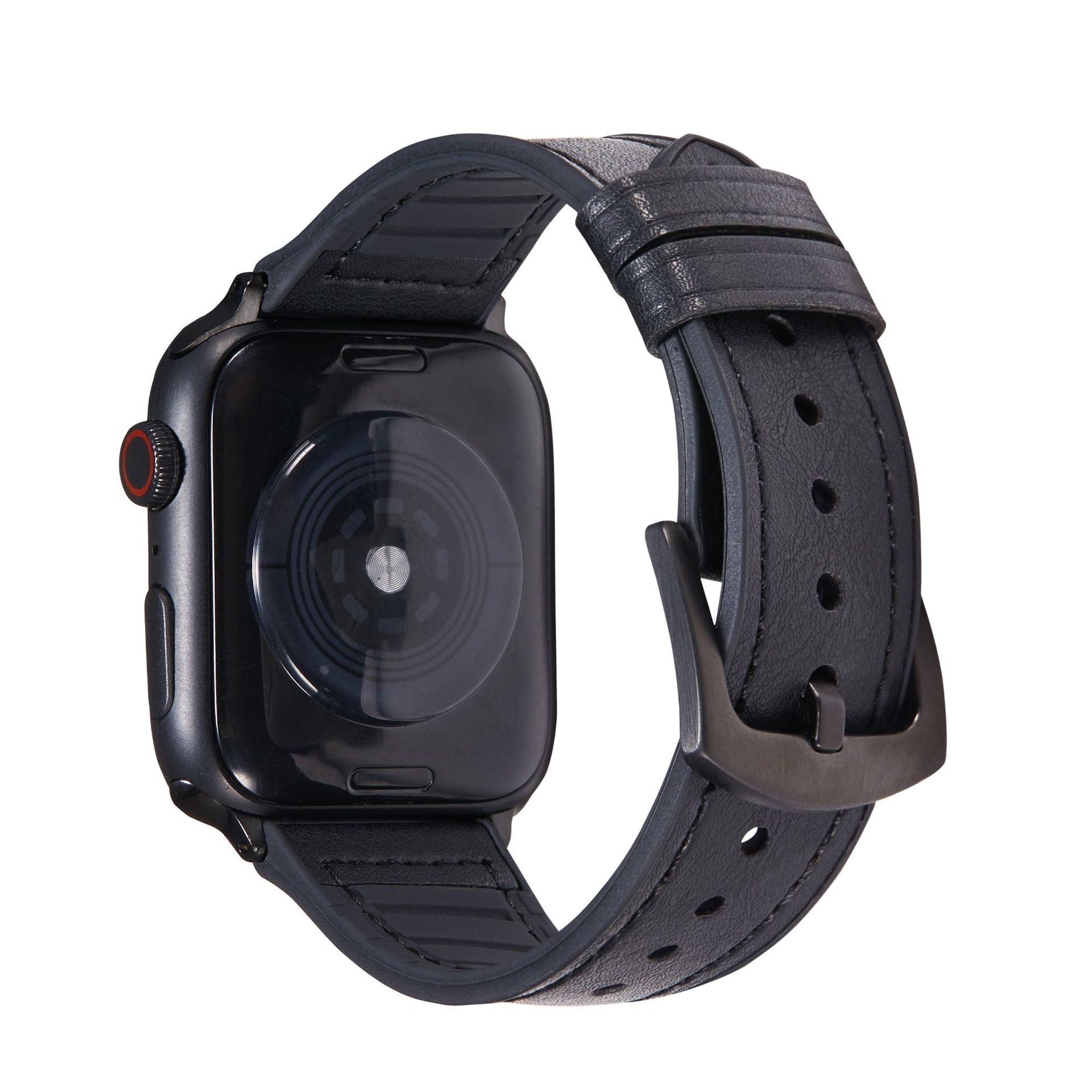 Apple 第 1 層牛革時計ストラップ Apple watch765432/se シリコンレザーマイクロファイバー時計ストラップに適しています。