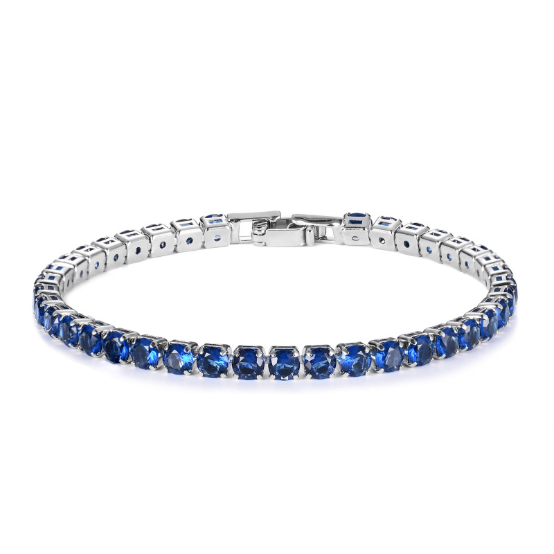 Amazon cross-border e-commerce round 4mm hip-hop ladies Bracelet fashion fashion jewelry wind factory direct wholesale Amazon cross-border e-commerce round 4mm hip-hop ladies Bracelet fashion fashion jewelry wind factory direct wholesale