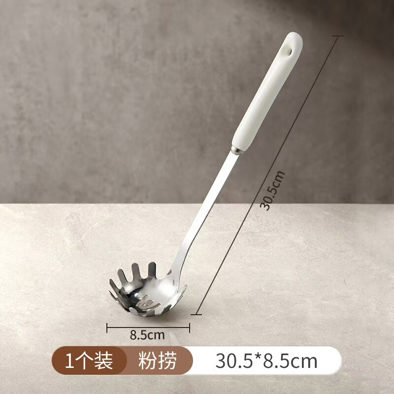 新しい家庭用炒め物フライパンシェフキッチン調理器具ステンレスセット鍋シャベルスプーンスプーン漏れスプーン|undefined