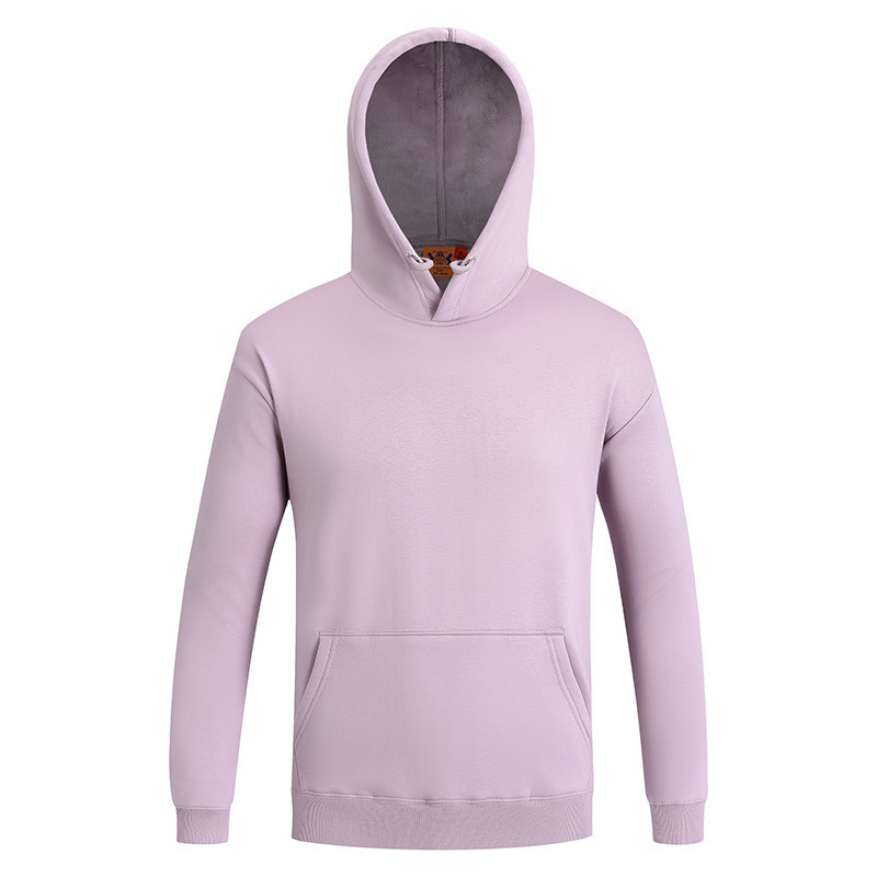 420g秋冬加绒连帽卫衣绣字团体服工作服广告不倒绒帽衫定制印logo|undefined