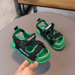 2023 Summer Children's Sandals Toe Shoes Fashion Beach Shoes Girls' Soft Bottom Sports Sandals Candy Trendy Shoes 1-6 Years Old 