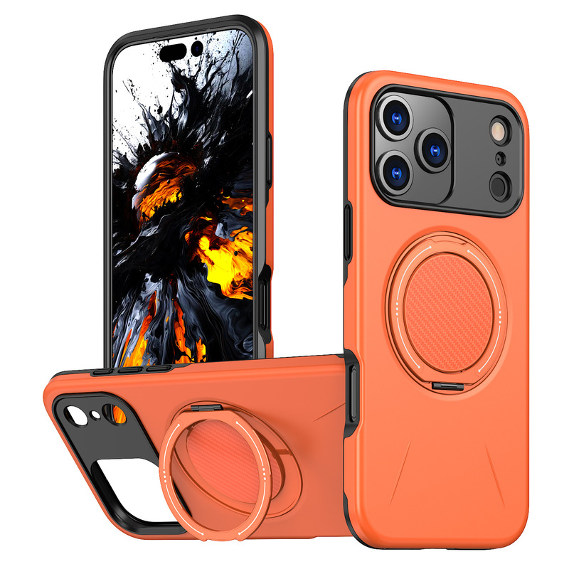 欧米風クリエイティブなスマホケース、Apple 17 Pro Maxケース、360度回転マグネット式スタンド付き、iPhone 17 Air対応|undefined