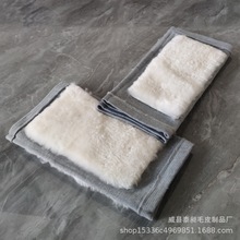 羊毛护膝皮毛一体女冬季保暖加绒加厚男老寒腿套筒护膝盖厂家批发