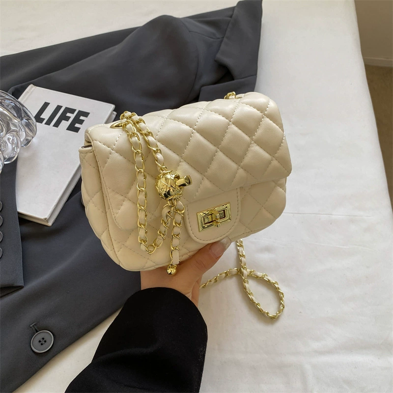 Модная сумка через плечо с цепочкой в корейском стиле, Chanel стиль, разные цвета