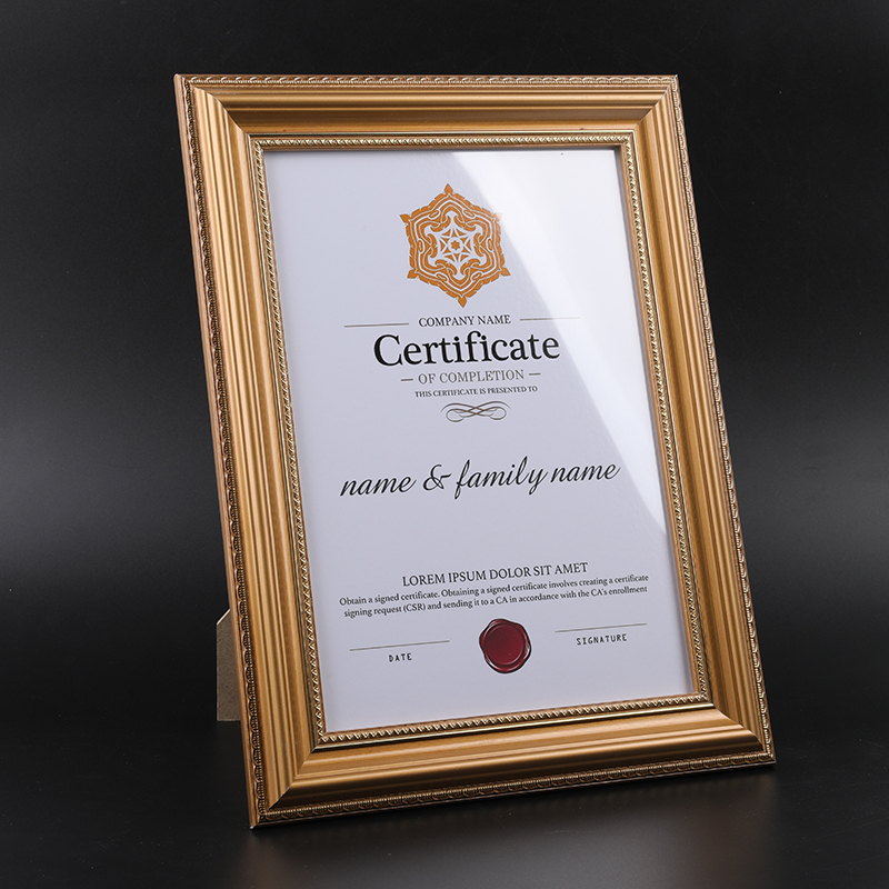 Solid Wood Photo Frame Table A4 Wall-Mounted Certificate Frame Certificate Frame A3 Business License Frame Original B5 Graduation Certificate Frame