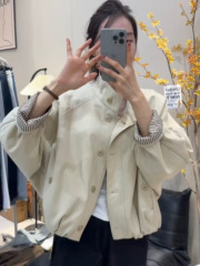 韩系立领工装外套女春秋新款休闲流行夹克小个子宽松显瘦百搭上衣