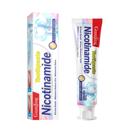 Cross-border niacinamide toothpaste cleans, removes tooth stains, removes bad breath, protects gums, solidifies teeth, whitens toothpaste wholesale toothpaste
