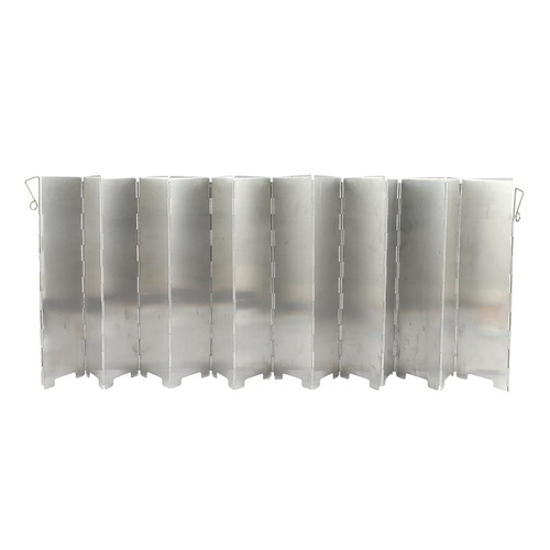 Outdoor camping stove windshield portable folding aluminum alloy windshield plate stove head heat gathering plate 14 pieces