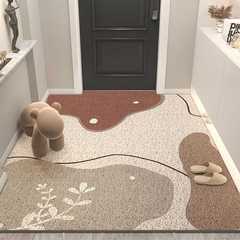 简约现代入户丝圈地垫家用进门门口刮泥蹭土防滑垫玄关可裁剪脚垫