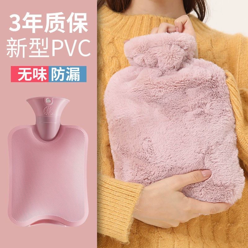 Plush keep warm water container, capacious hand warmer PVC