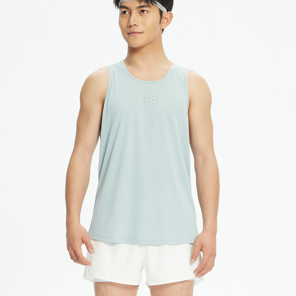 Verano ligero transpirable deportes de secado rápido chaleco running fitness Top sin mangas de seda de hielo estiramiento más tamaño Chaleco de hombres y mujeres