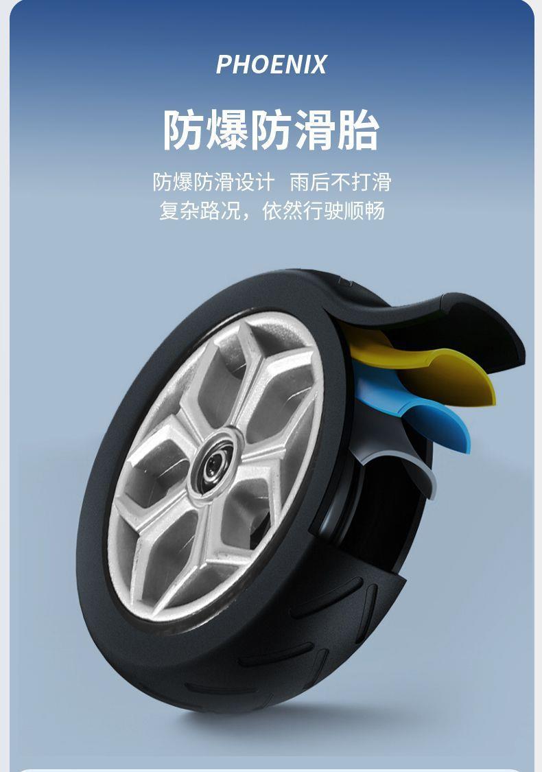 Elderly Mobility Scooter, Four-Wheeled Electric Household Small Double-Seater Scooter for the Elderly and Disabled, Four-Wheeled Folding Power-Assisted Vehicle